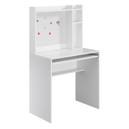 CONVENIENCE CONCEPTS Designs2Go Student Desk with Magnetic Bulletin Board & Shelves, White HI2540490